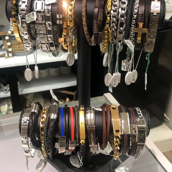 Lee's Fine Jewelry showroom bracelets display - Highland, IL