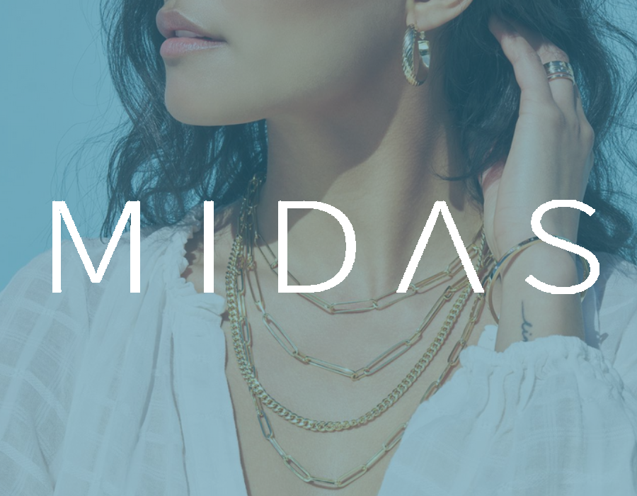 MIDAS Jewelry logo with image